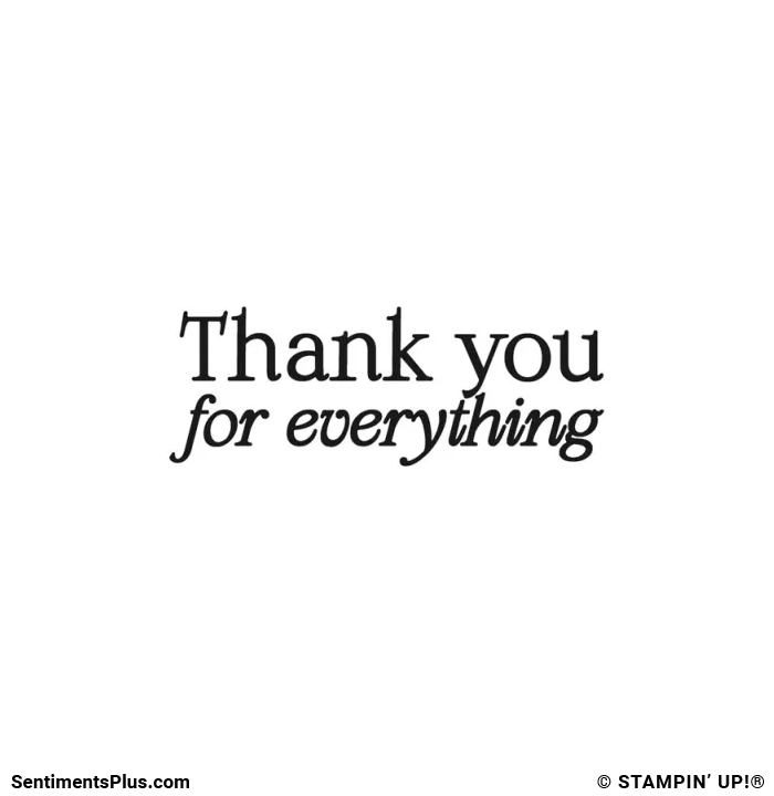 Thank You For Everything