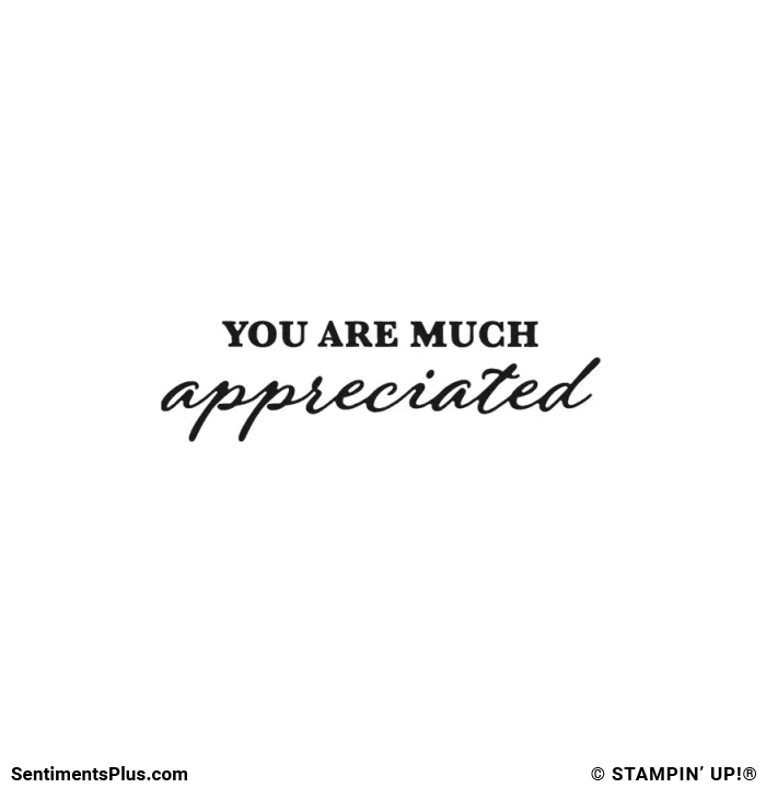 You Are Much Appreciated