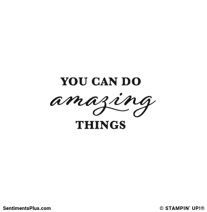 You Can Do Amazing Things