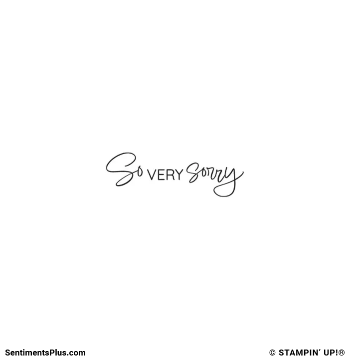 So Very Sorry