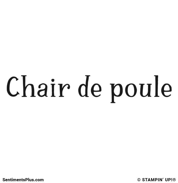 Chair de Poule Stamp: ©Stampin' Up!®