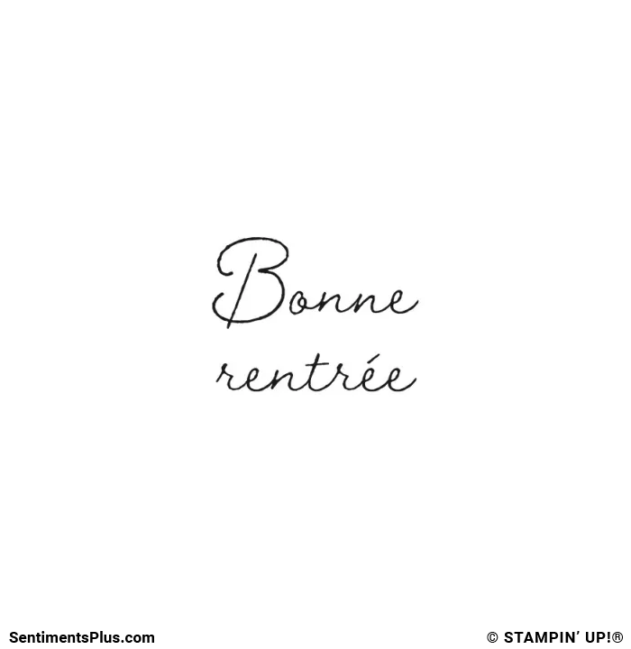 Bonne Rentrée