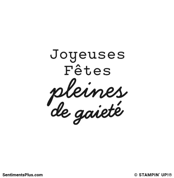 Joyeuses Fêtes Pleines de Gaieté