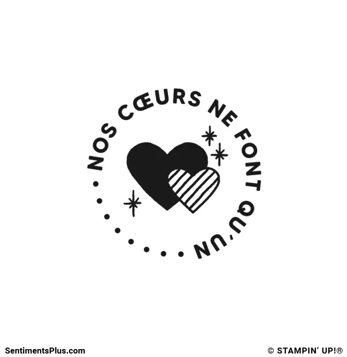 Nos Cœurs Ne Font Qu'Un Stamp: ©Stampin' Up!®