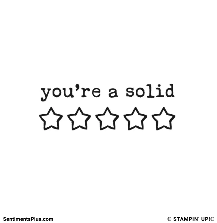 You're a Solid