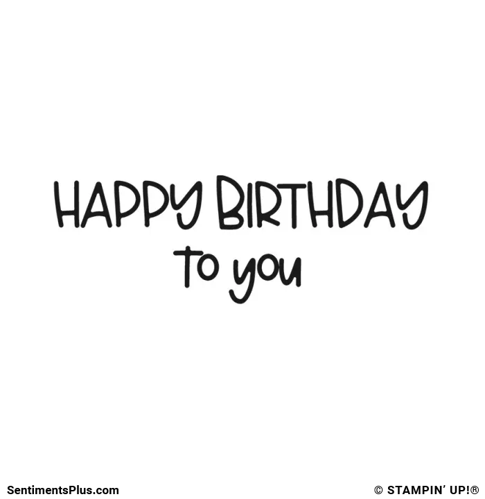 Happy Birthday to You