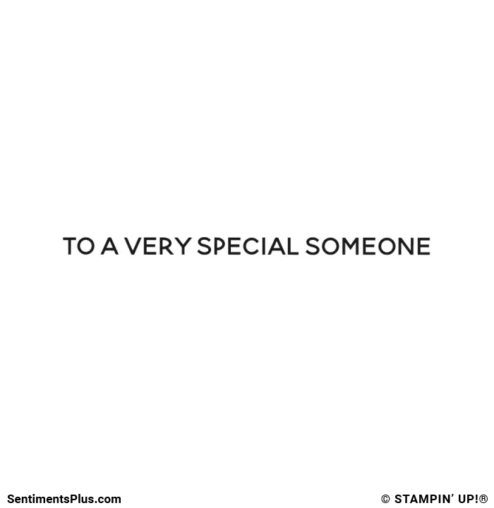 To a Very Special Someone