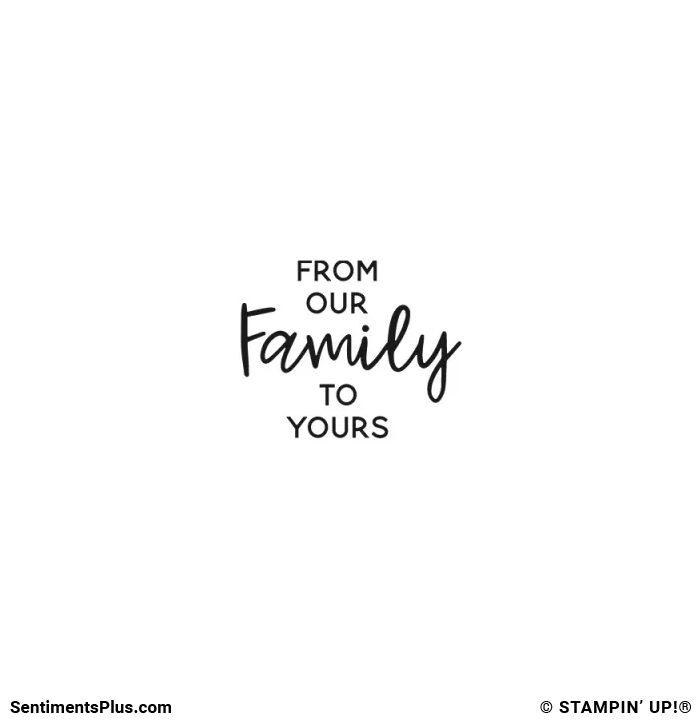 From Our Family to Yours