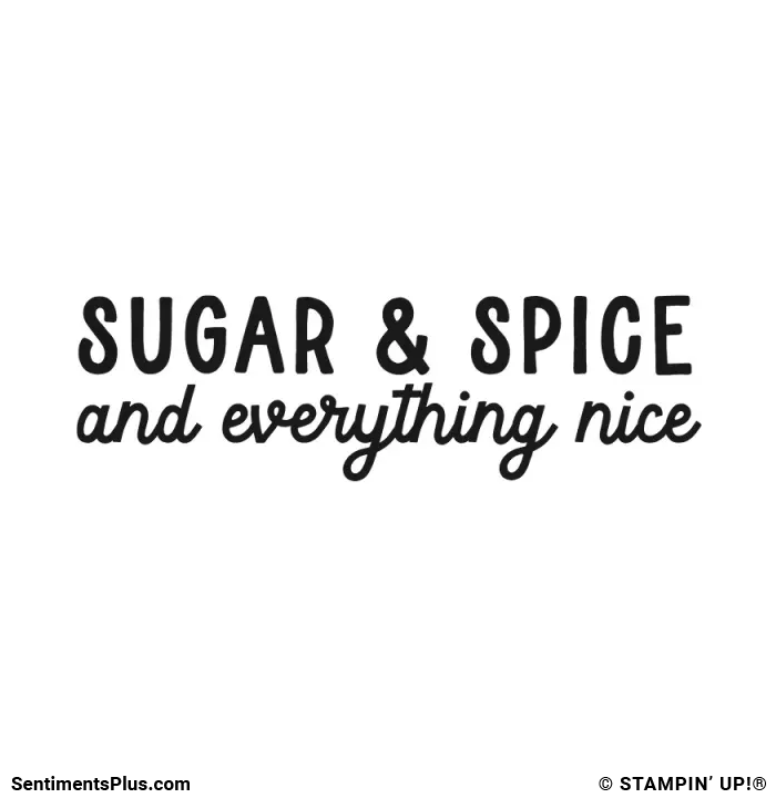 Sugar & Spice and Everything Nice Stamp: ©Stampin' Up!®