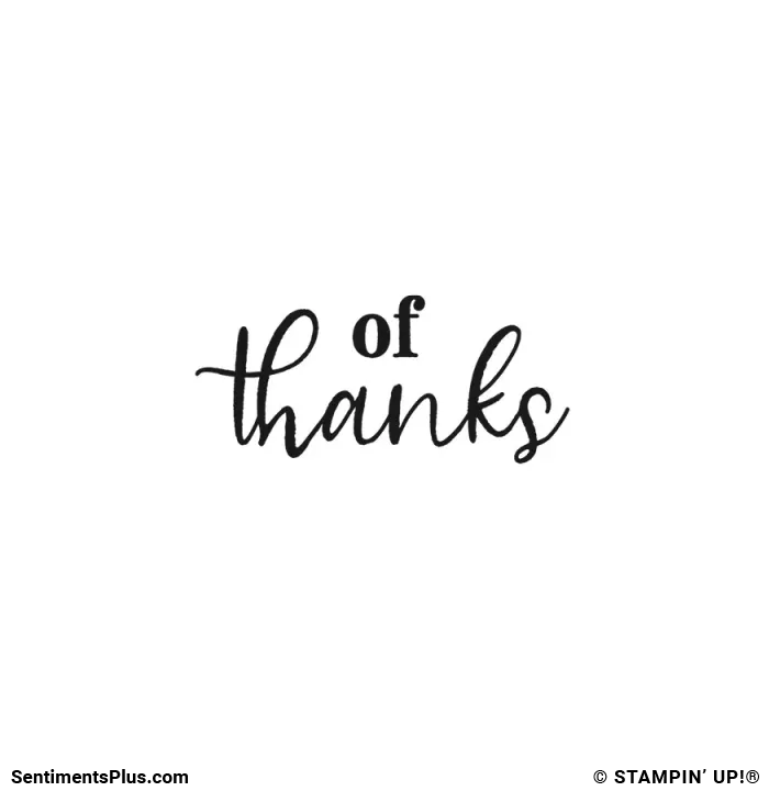 of Thanks