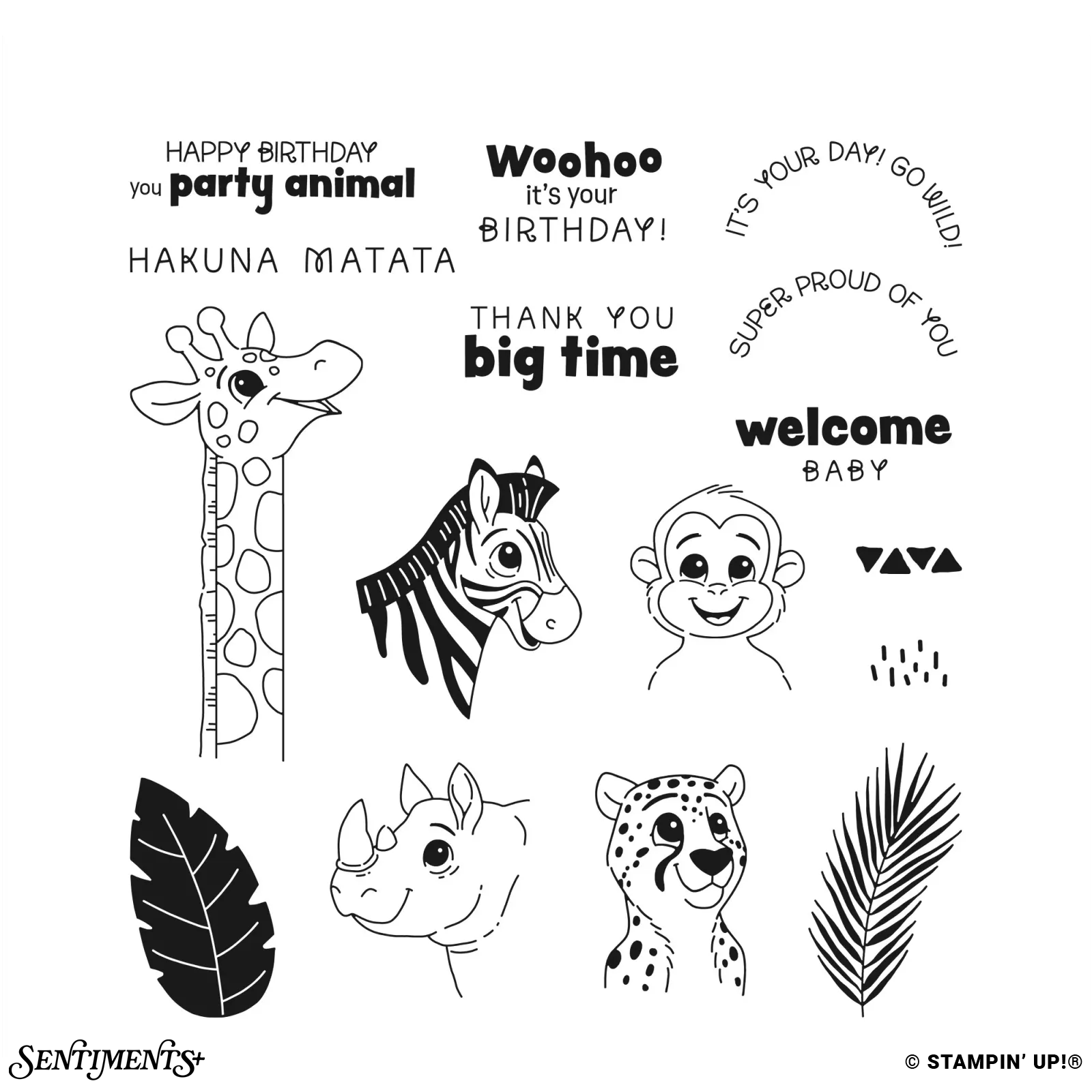Silly Safari Stamp Set: ©Stampin' Up!®