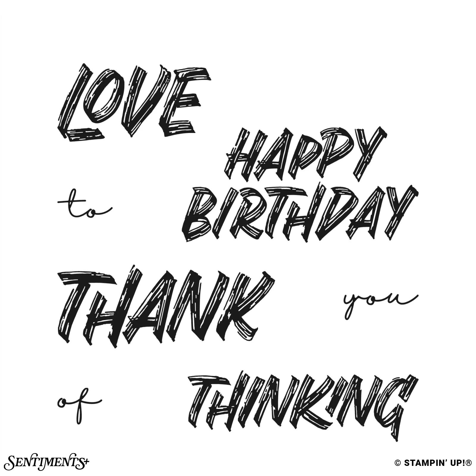 Layered Thoughts Stamp Set: ©Stampin' Up!®