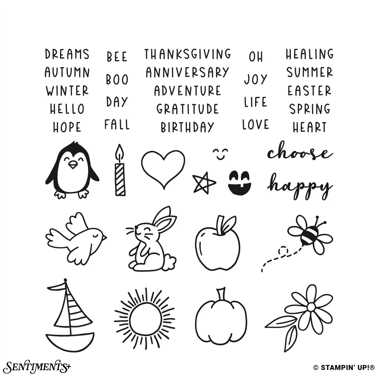 Choose Happy Stamp Set: ©Stampin' Up!®