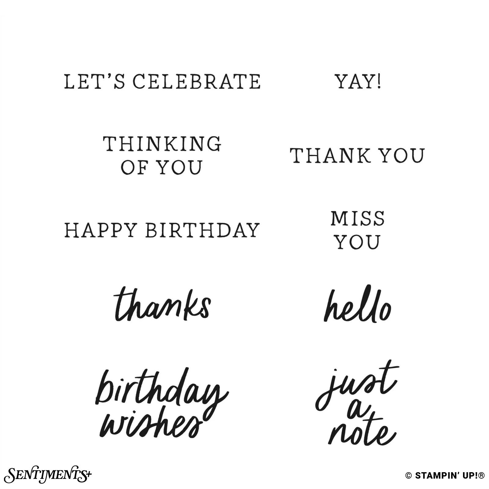 Simply Said Stamp Set: ©Stampin' Up!®