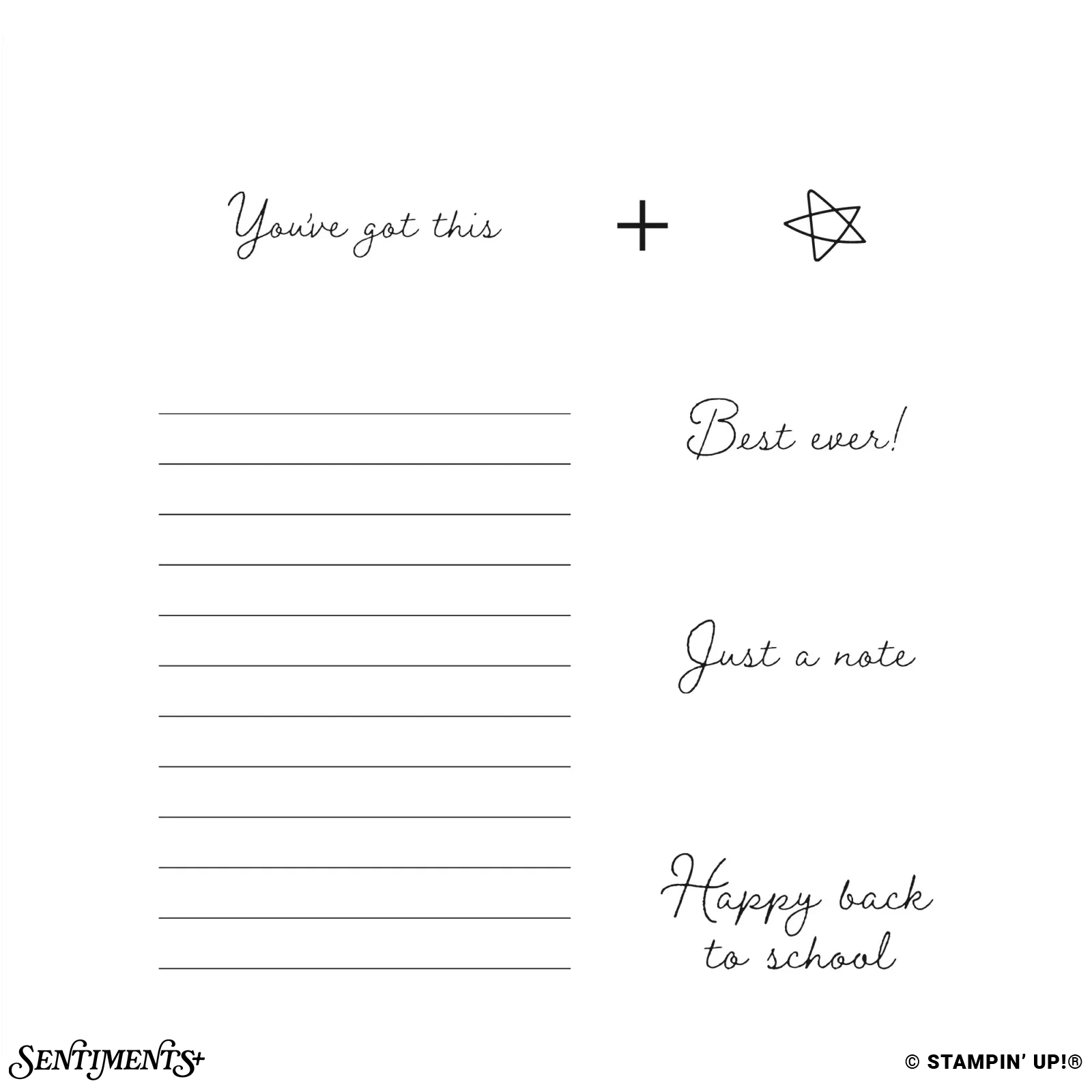 Just a Note Stamp Set: ©Stampin' Up!®
