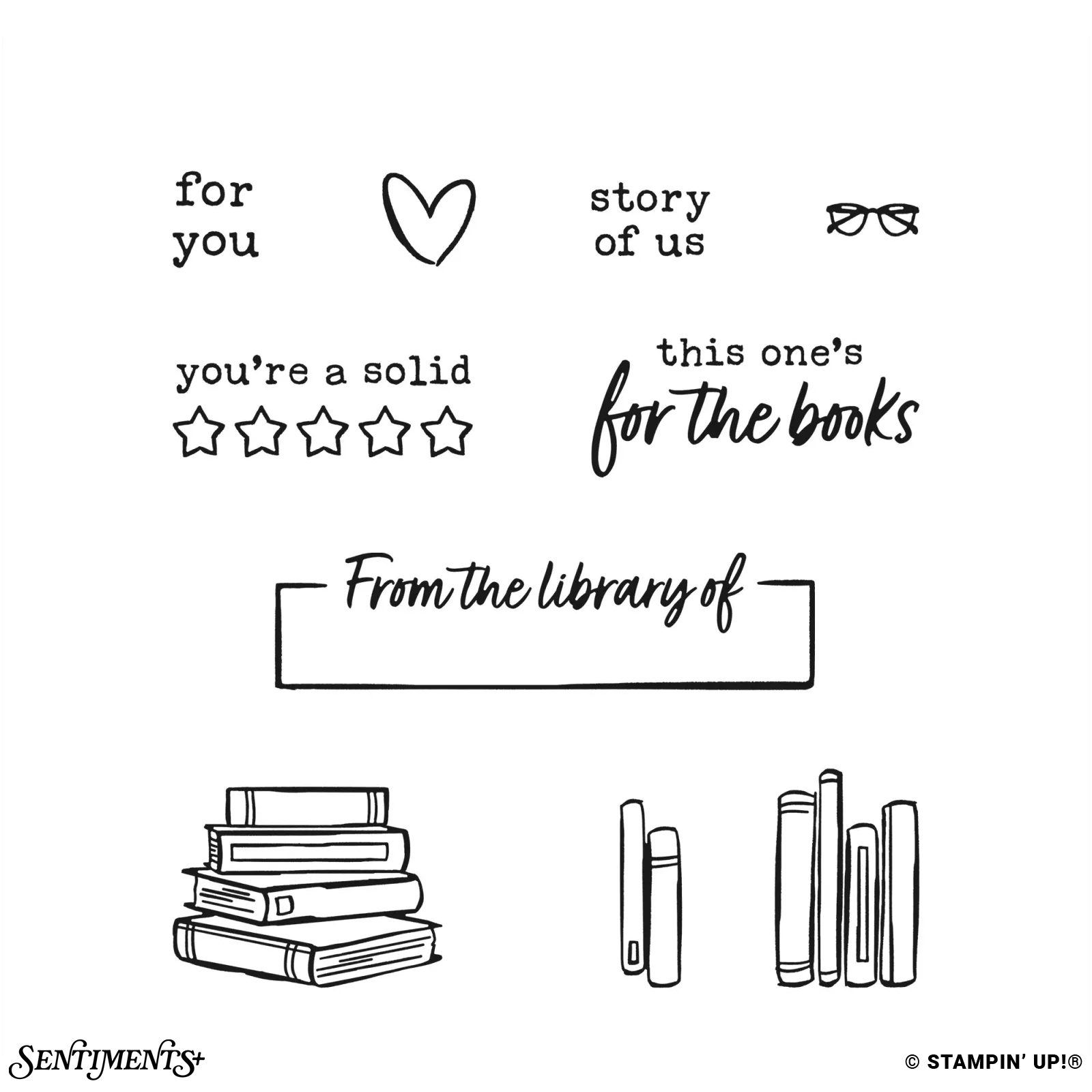 For the Books Stamp Set: ©Stampin' Up!®