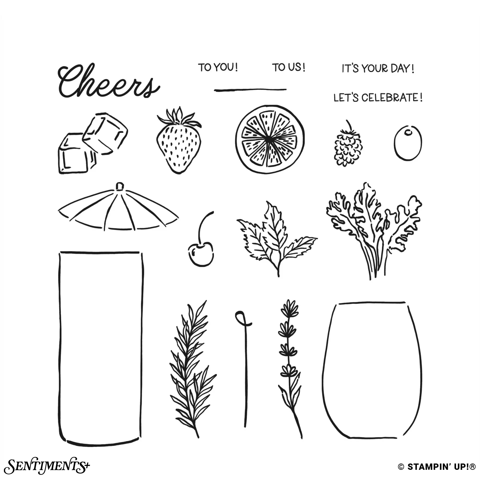 Cheers & Sips Stamp Set: ©Stampin' Up!®